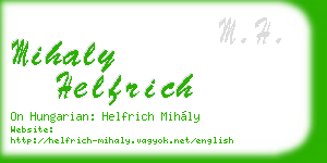 mihaly helfrich business card